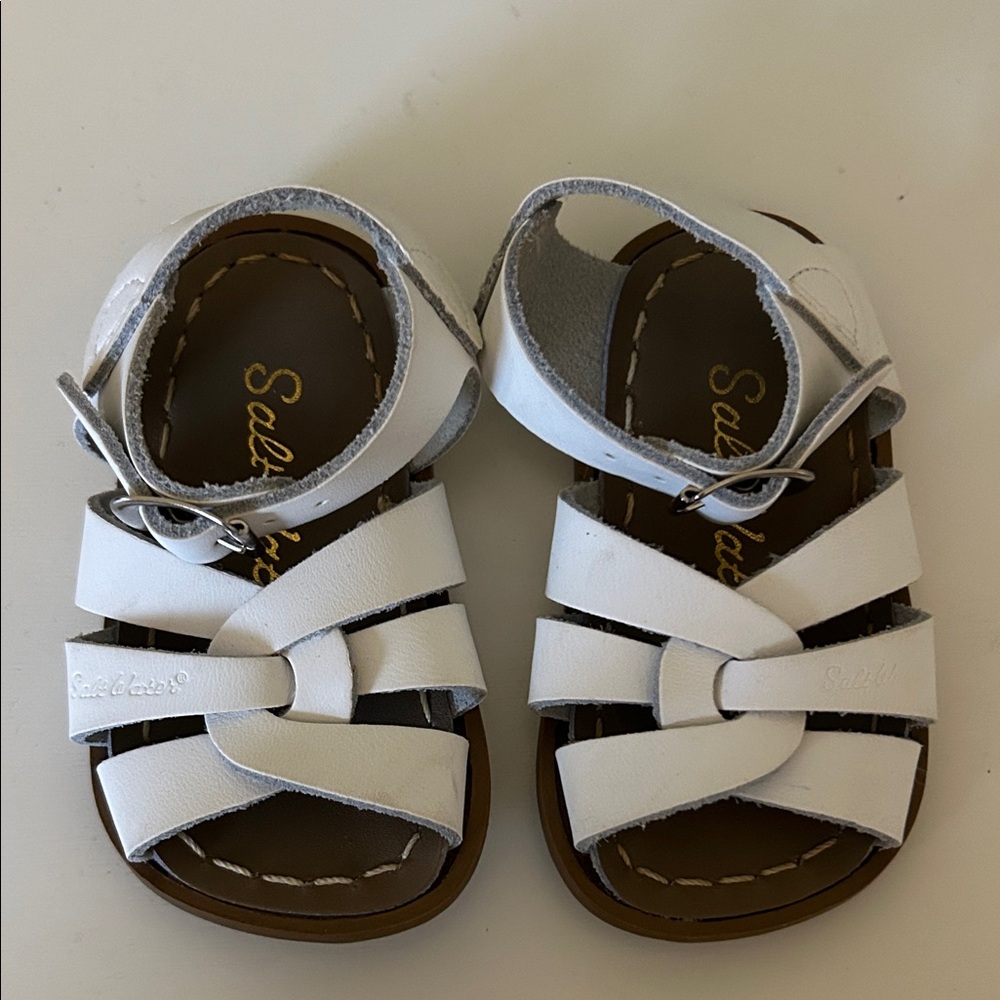 Salt Water Sandals by Hoy - Classic White Kids Sandals